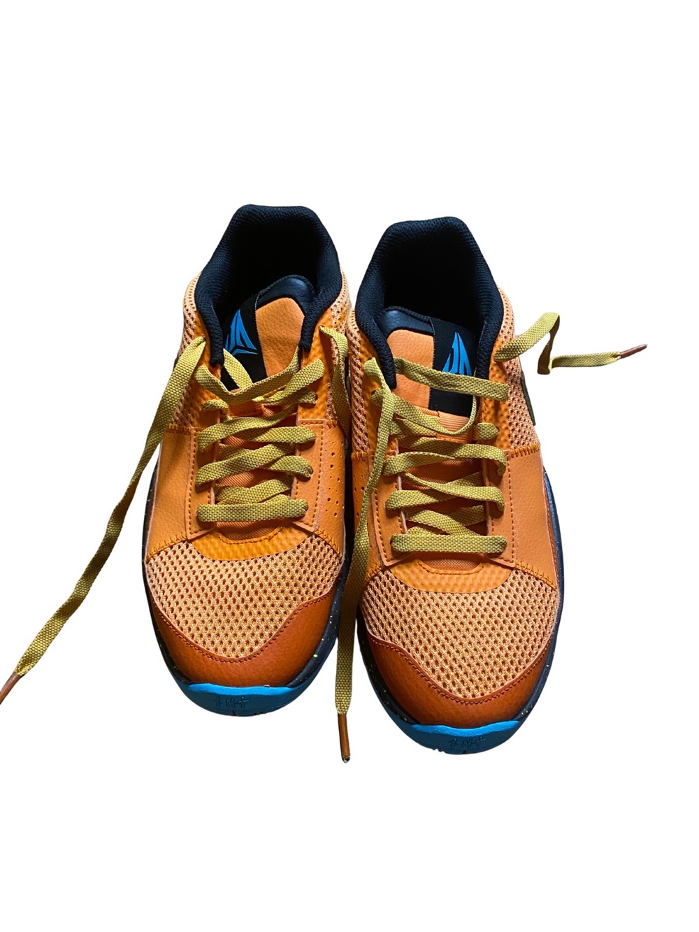 Nike Ja 1 SE basketball shoes in the Bright Mandarin colorway, size 7Y. Bold ora